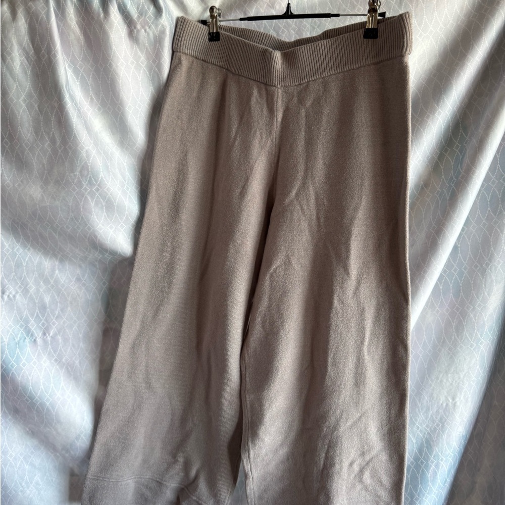 Wide Leg Taupe- Beige Pants Soft pull up